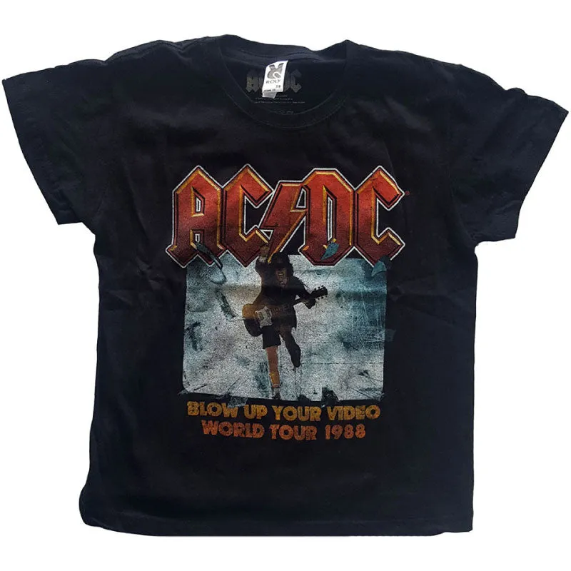 AC/DC Kids T-Shirt - Blow Up Your Video World Tour 1988