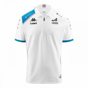 Alpine Racing F1 2023 Kids Team Polo Shirt -Youth Black/White/Blue