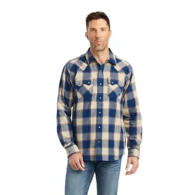 'Ariat' Men's Howie Retro Western Flannel Snap Front - Tan