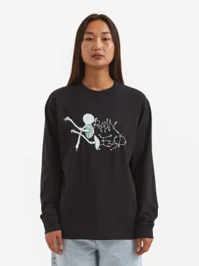 Brain Dead Post-human Laboratories Longsleeve Tee W - Black