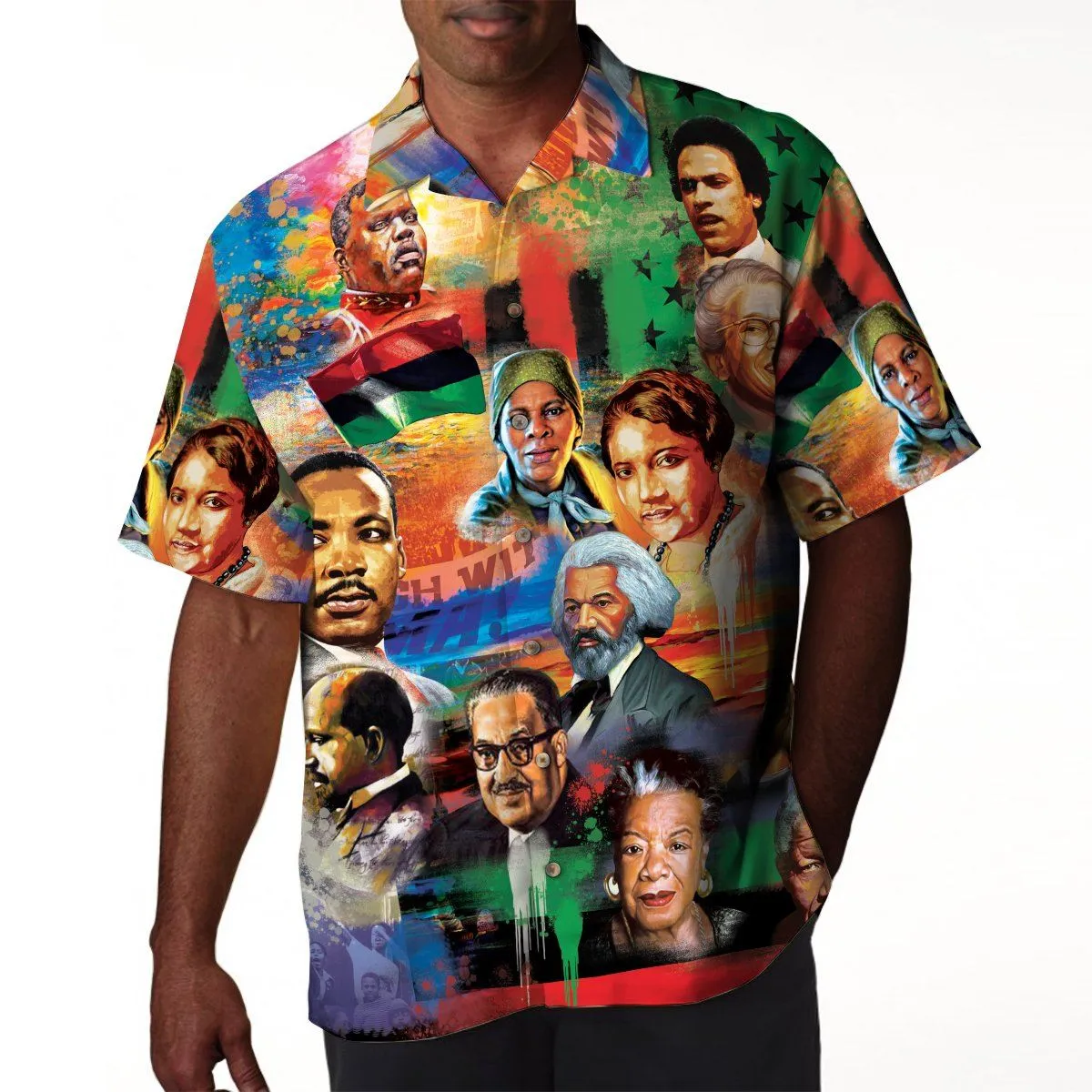 Civil Rights Moments Linen Hawaiian Shirt