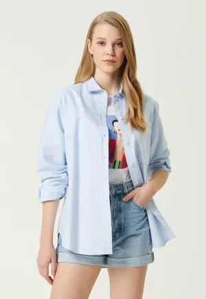 Club Boyfriend Oxford Shirt Blue