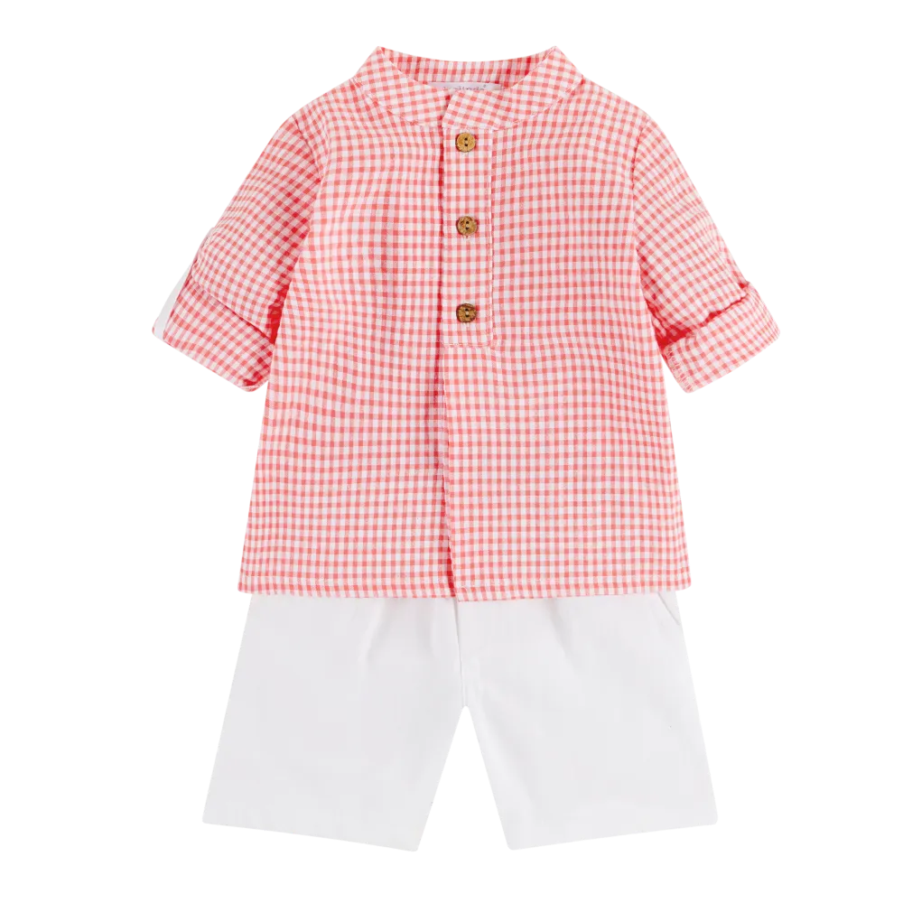 Deolinda Boys Nectarine Shorts Set