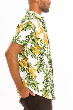 Digital Print Hawaiian Short Sleeve Shirt