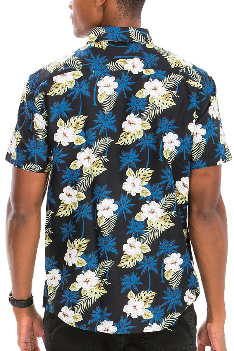 Digital Print Hawaiian Short Sleeve Shirt