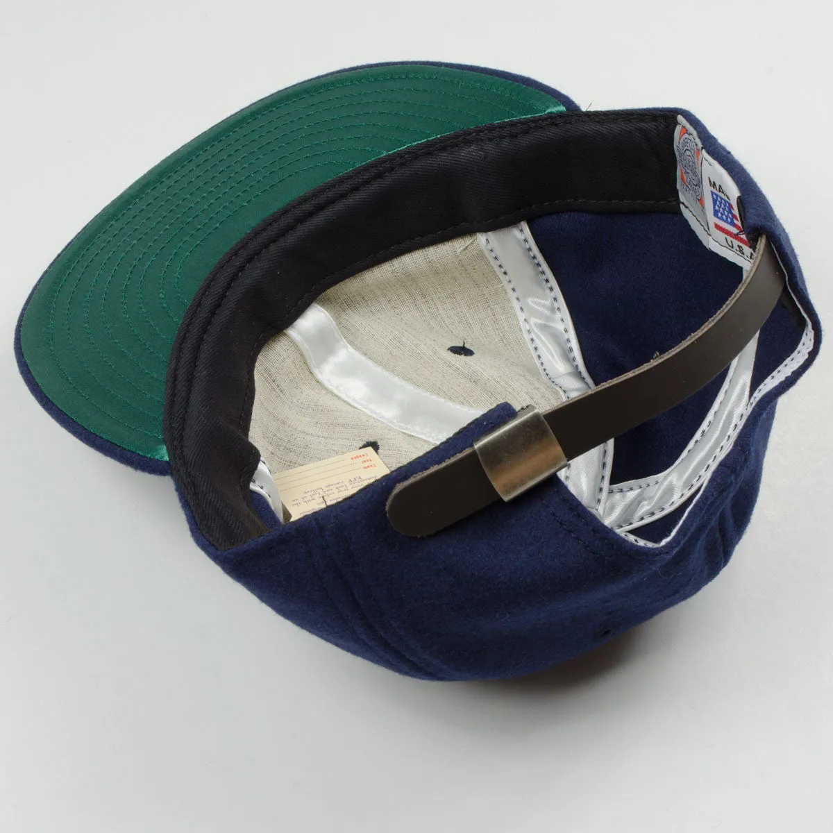 Ebbets - Basic Wool Flannel Adjustable Cap - Navy