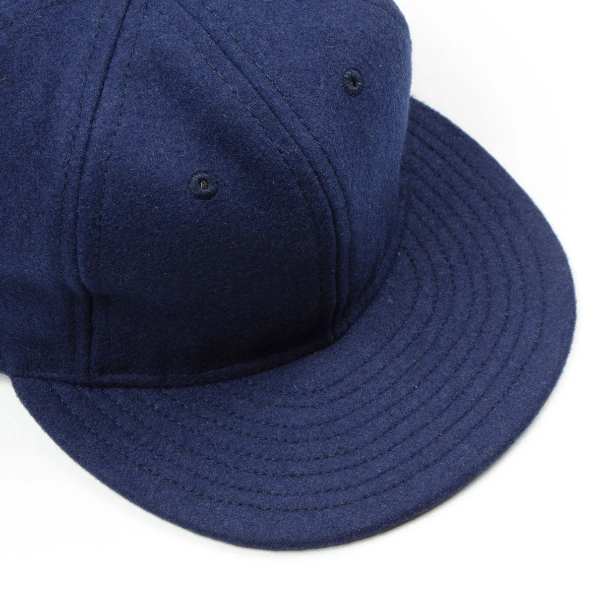 Ebbets - Basic Wool Flannel Adjustable Cap - Navy