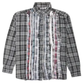 Flannel Shirt Ribbon Reflection Shirt - Assorted