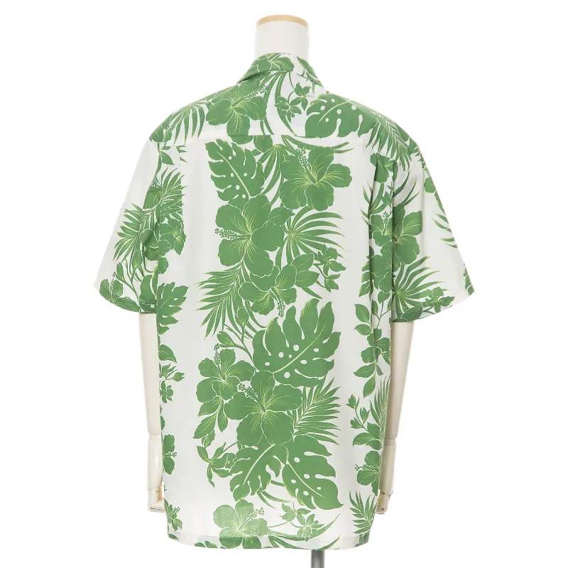 Green Hibiscus Hawaiian Shirt | Green