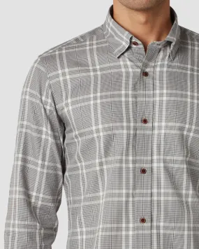 Japanese Pewter Checked Shirt