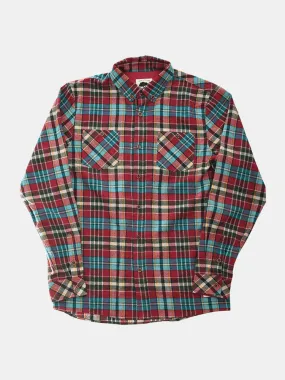 Just Another Fisherman Flanagan Flannel Shirt - Red / Teal