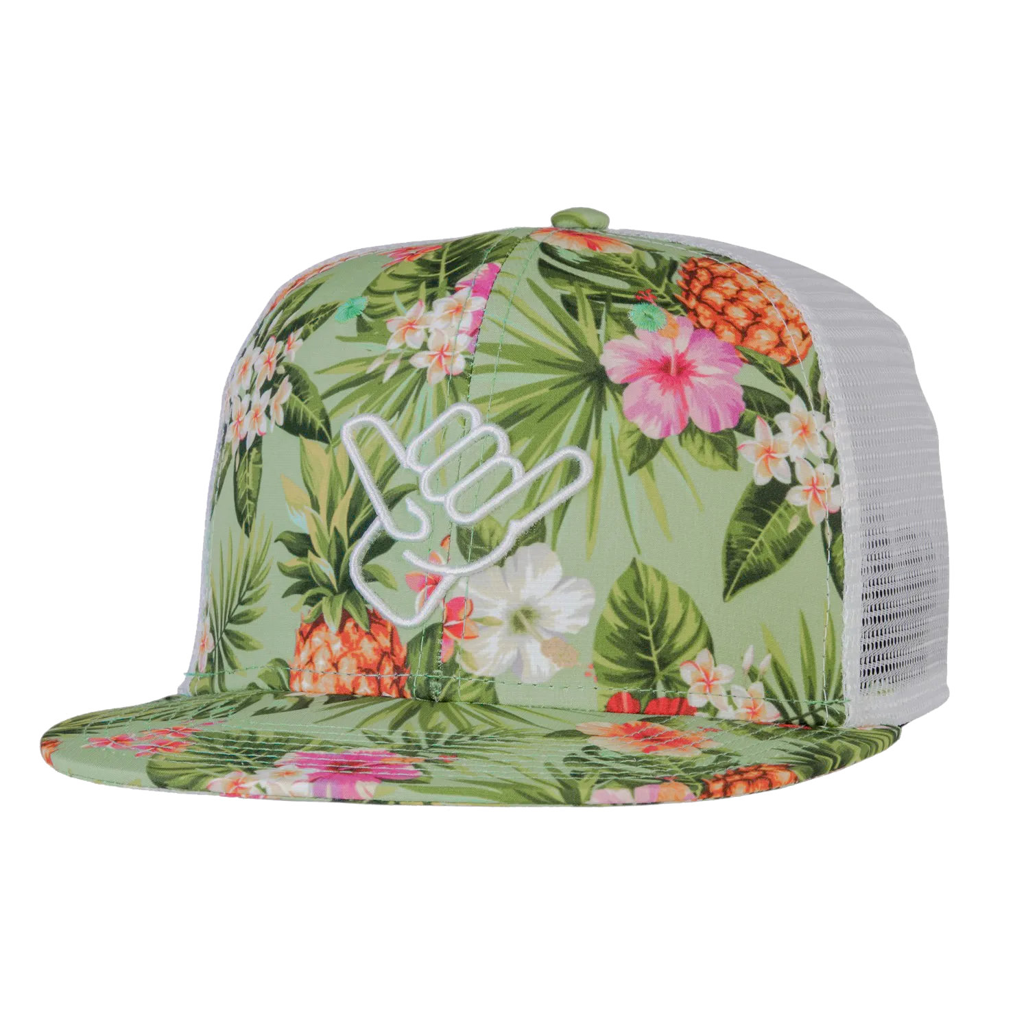 Keep It Tropical Trucker Hat Flat