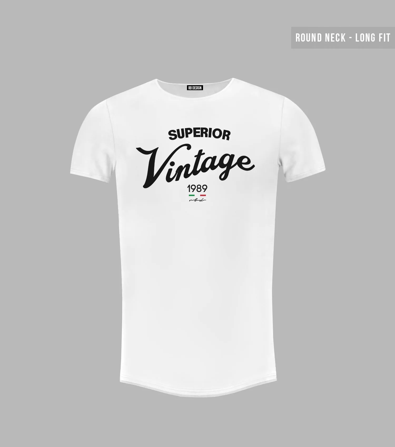 Men's T-shirt "Superior Vintage" Round Neck Long Fit MD934