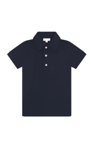 Navy Pima Cotton Polo Shirt