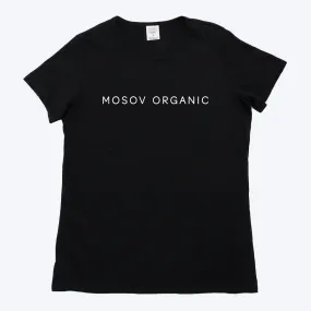 Organic Logo Black T-shirt - Woman