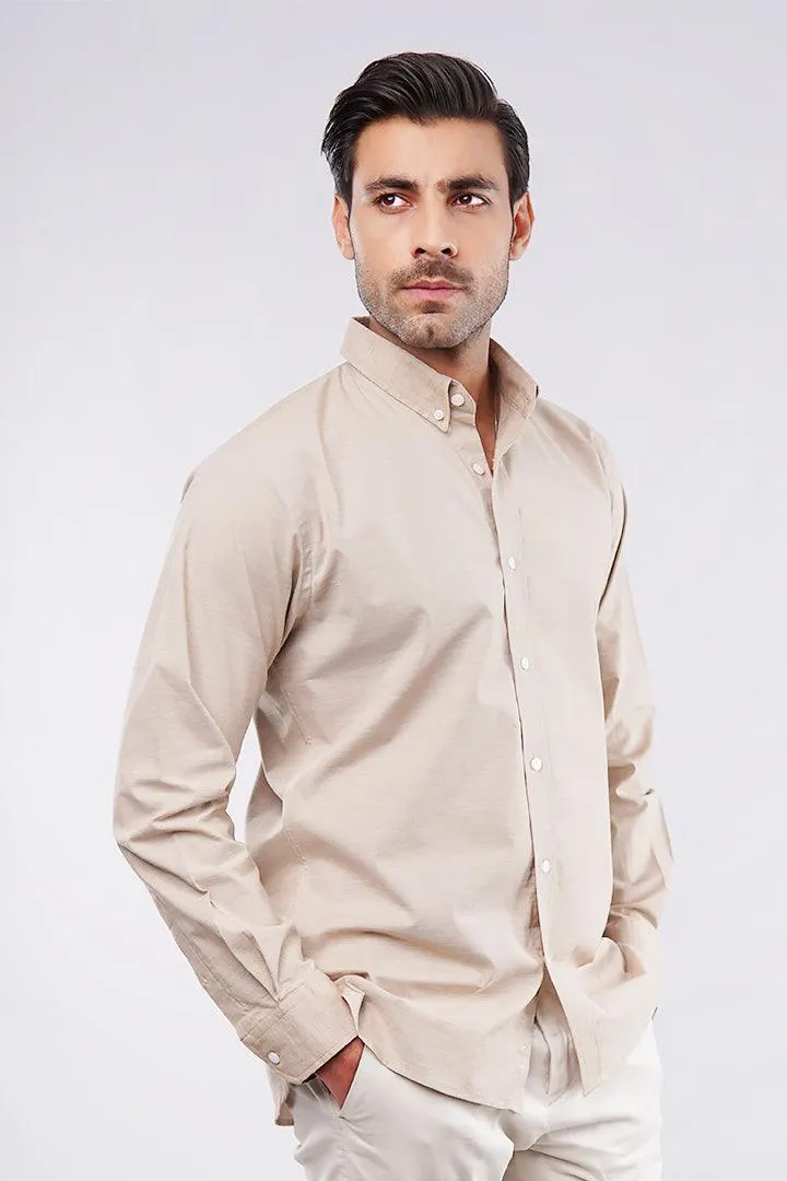 Oxford Shirt - Sand Brown