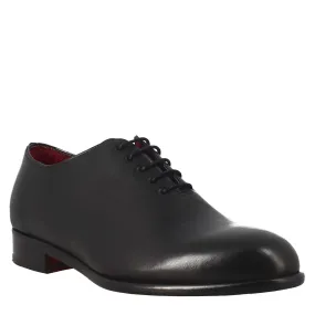 Oxford wholecut nero elegante da uomo in pelle