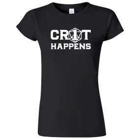 "Crit Happens" women's t-shirt