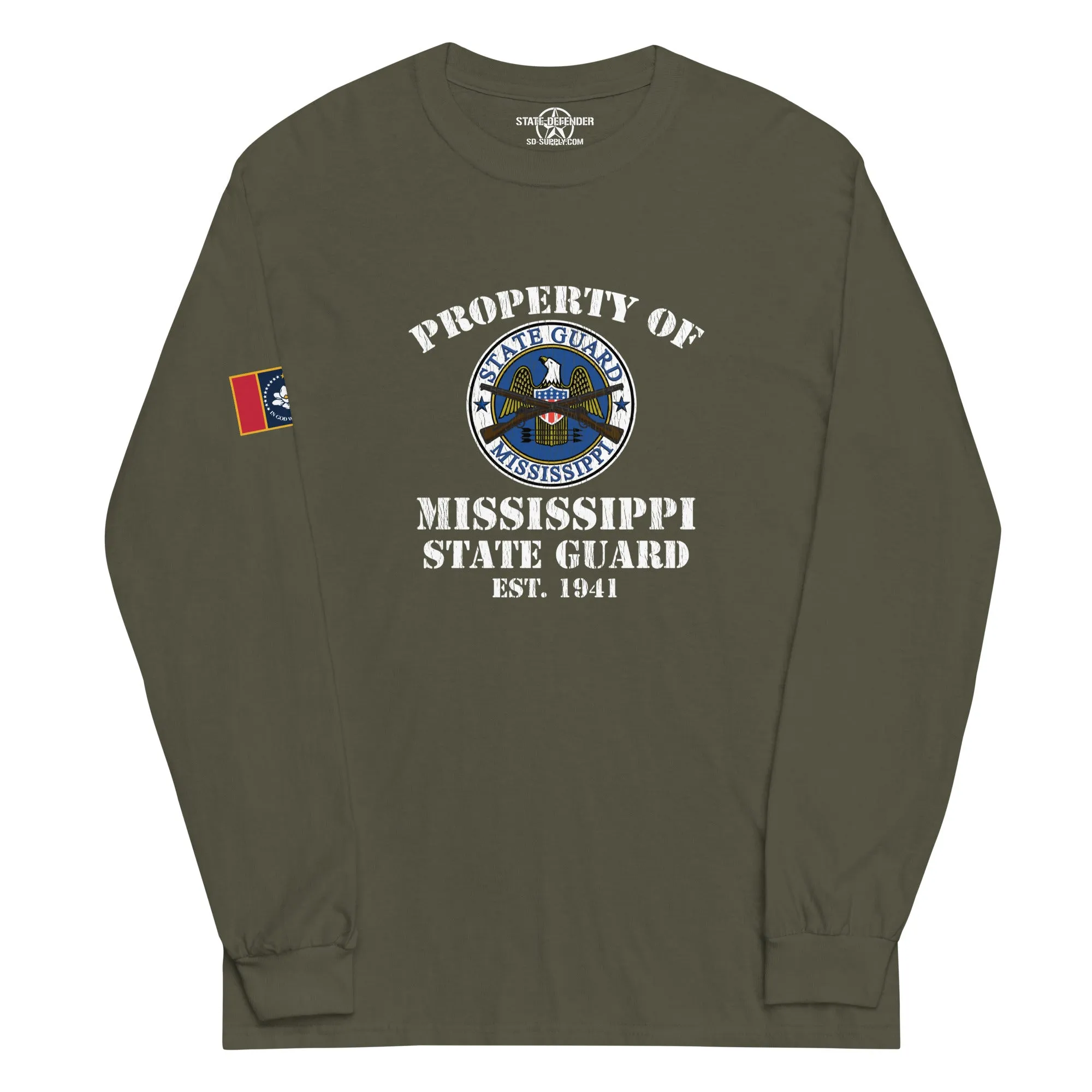 "Property of the MIssissippi State Guard" Long Sleeve T-Shirt