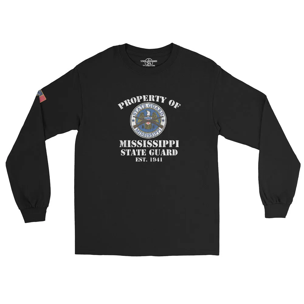 "Property of the MIssissippi State Guard" Long Sleeve T-Shirt