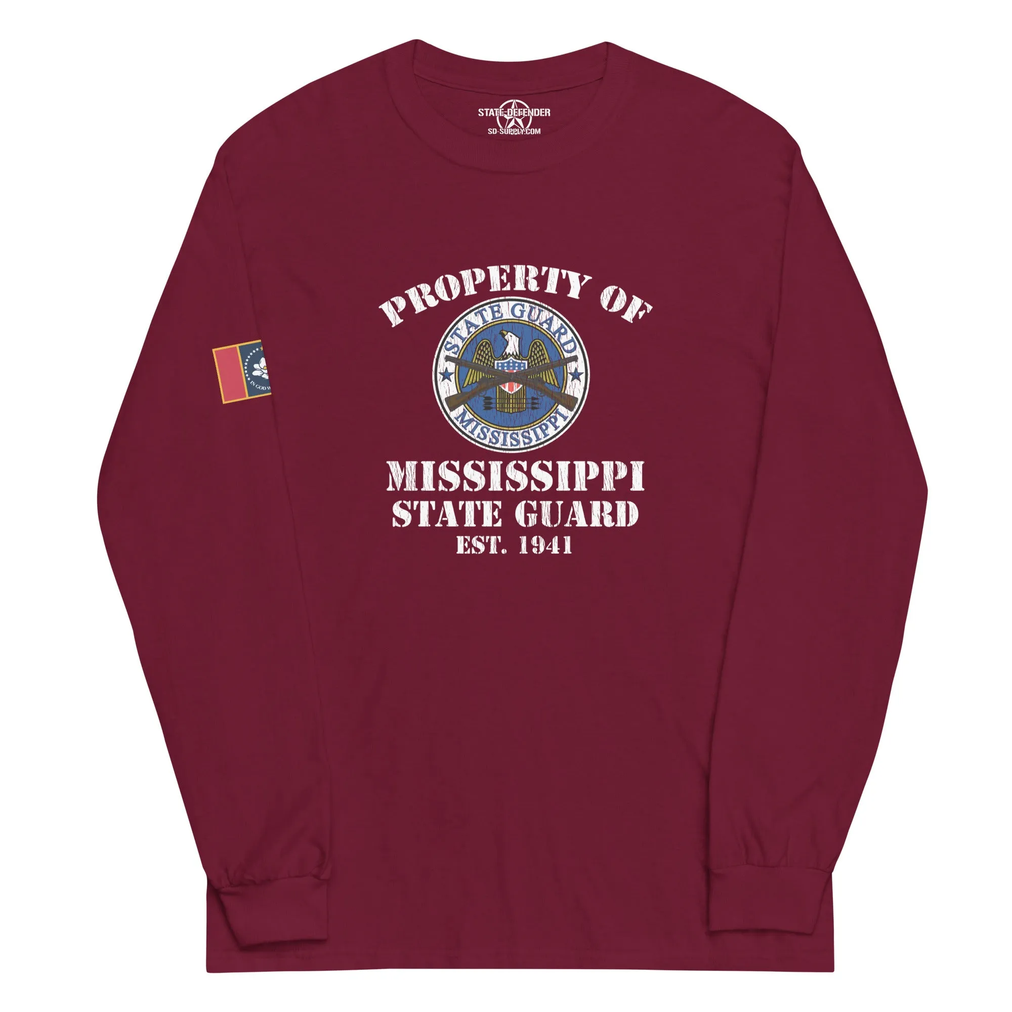 "Property of the MIssissippi State Guard" Long Sleeve T-Shirt