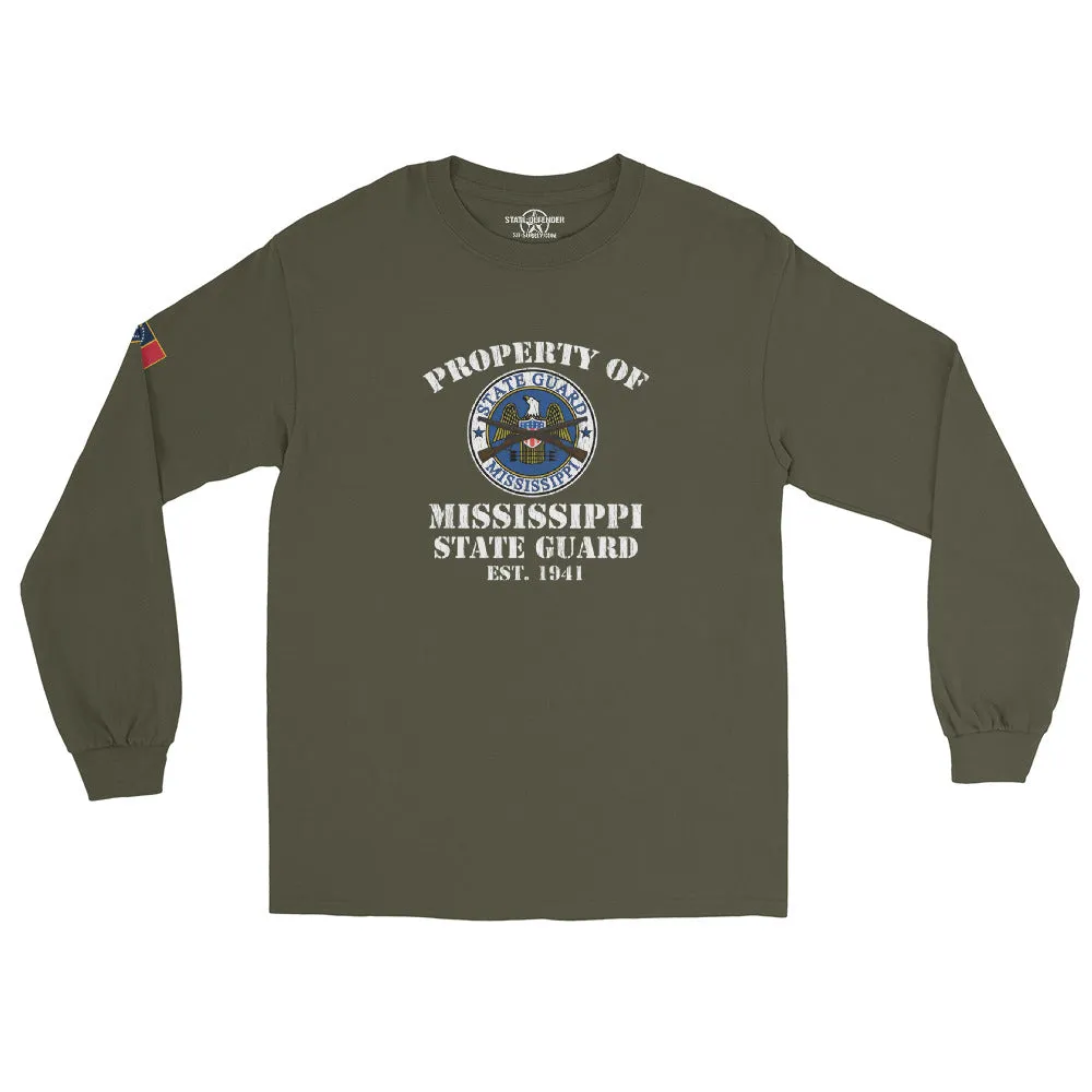 "Property of the MIssissippi State Guard" Long Sleeve T-Shirt