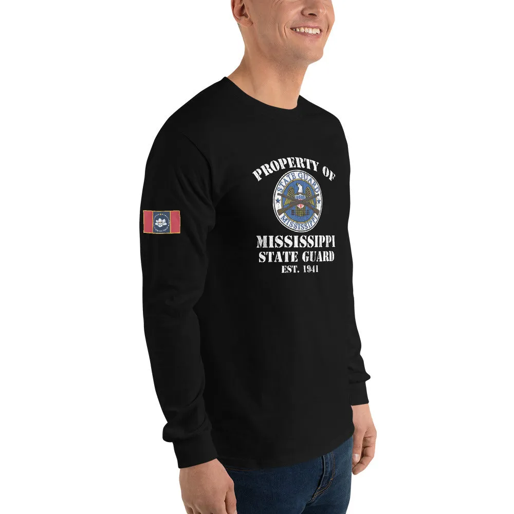 "Property of the MIssissippi State Guard" Long Sleeve T-Shirt