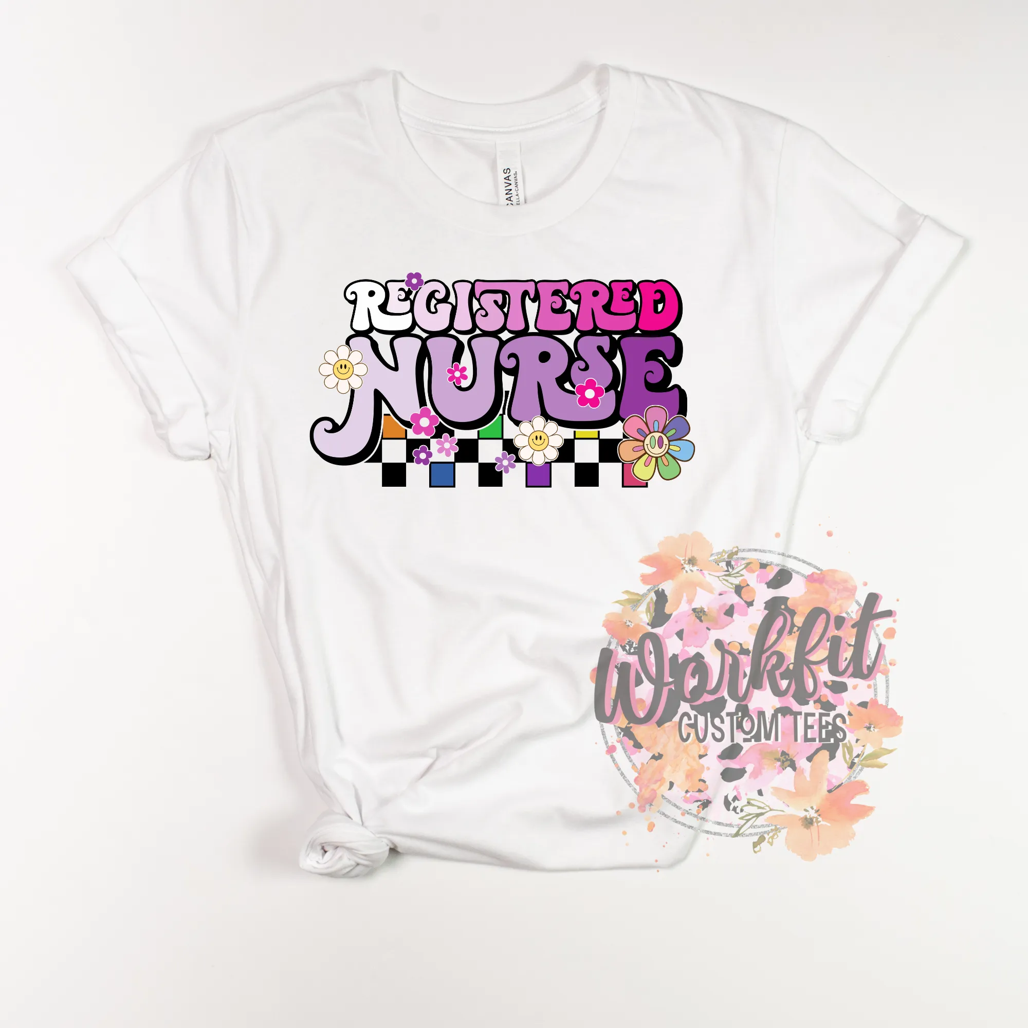 RN retro flower tee