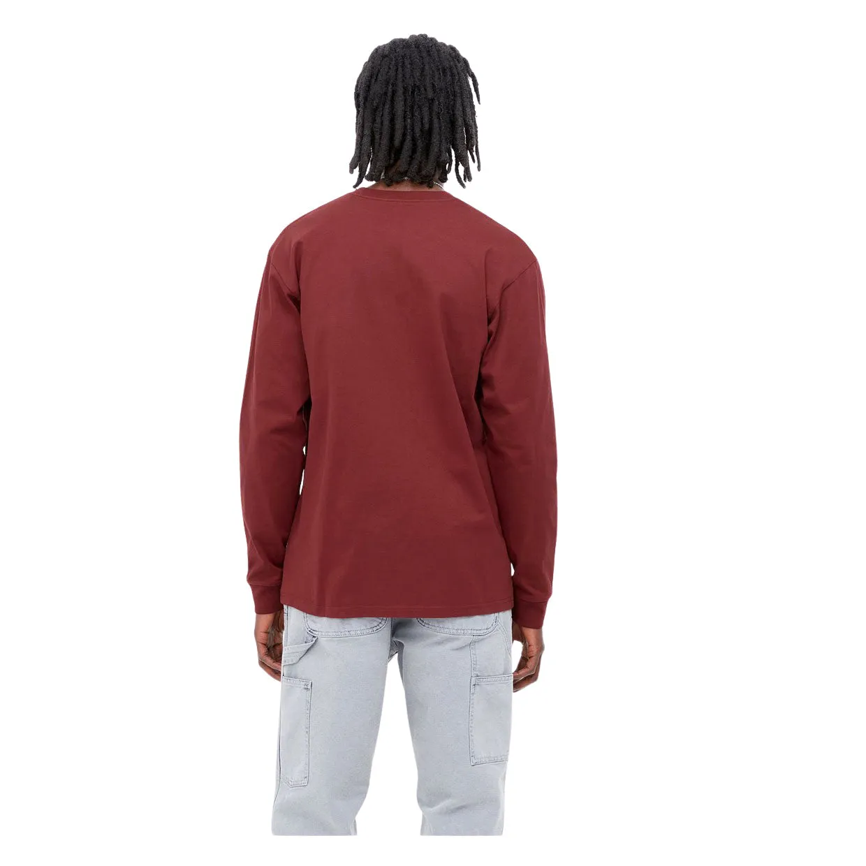 T-shirt Maniche Lunghe Carhartt WIP L/S Chase Bordeaux