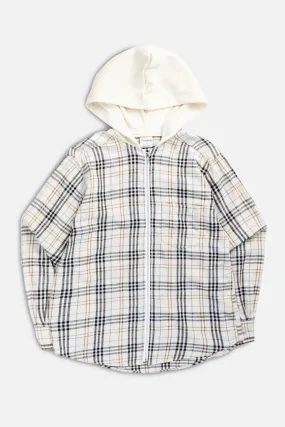 Unisex Rework Hooded Flannel - XS