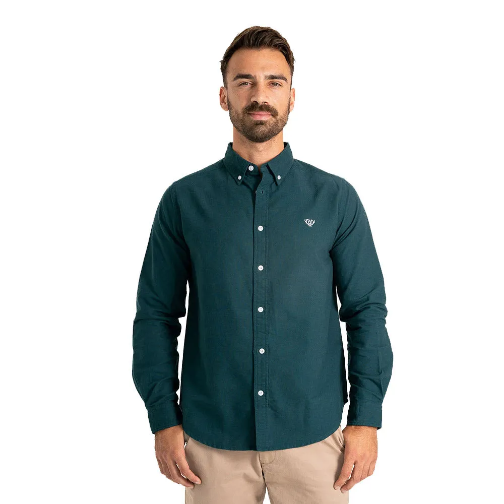 Walker & Hunt - Dark Green Oxford Shirt